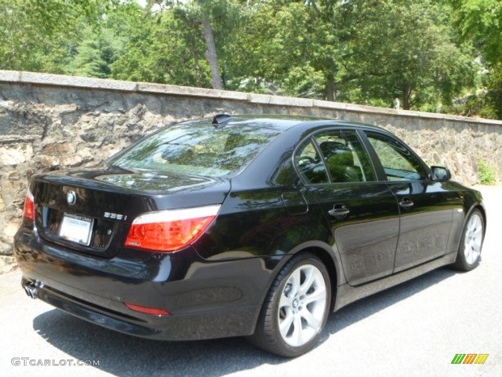 2008 5 Series 535i Sedan - Jet Black / Black photo #6