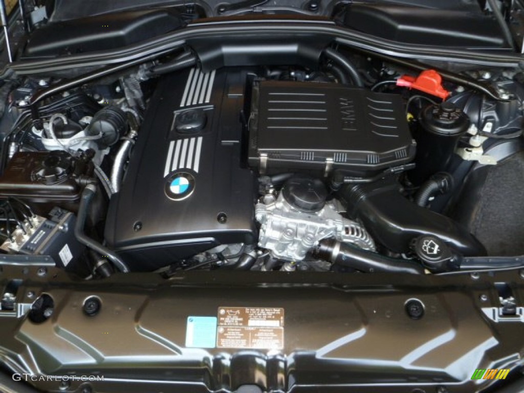 2008 5 Series 535i Sedan - Jet Black / Black photo #17