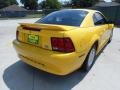 1999 Chrome Yellow Ford Mustang V6 Coupe  photo #3
