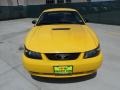 1999 Chrome Yellow Ford Mustang V6 Coupe  photo #8