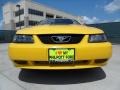 1999 Chrome Yellow Ford Mustang V6 Coupe  photo #9