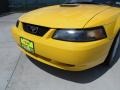 1999 Chrome Yellow Ford Mustang V6 Coupe  photo #12