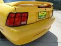 1999 Chrome Yellow Ford Mustang V6 Coupe  photo #21