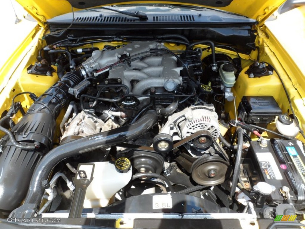 1999 Ford Mustang V6 Coupe 3.8 Liter OHV 12-Valve V6 Engine Photo #50321388