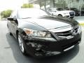 2011 Crystal Black Pearl Honda Accord EX-L V6 Coupe  photo #2