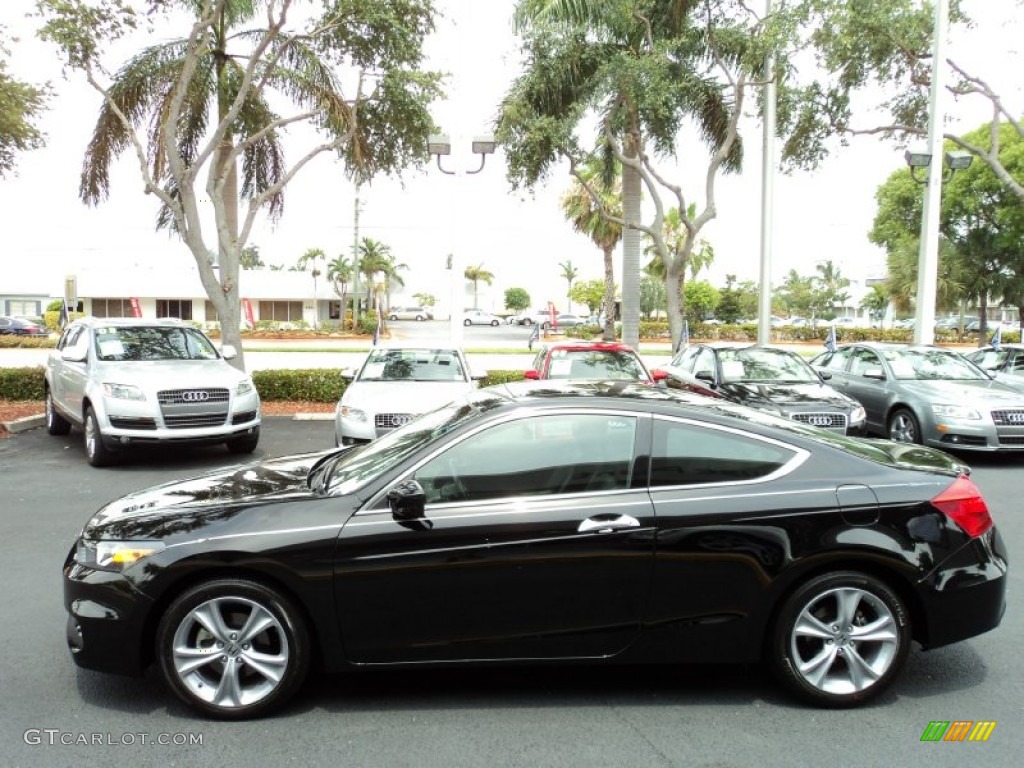 Crystal Black Pearl 2011 Honda Accord EX-L V6 Coupe Exterior Photo #50321823