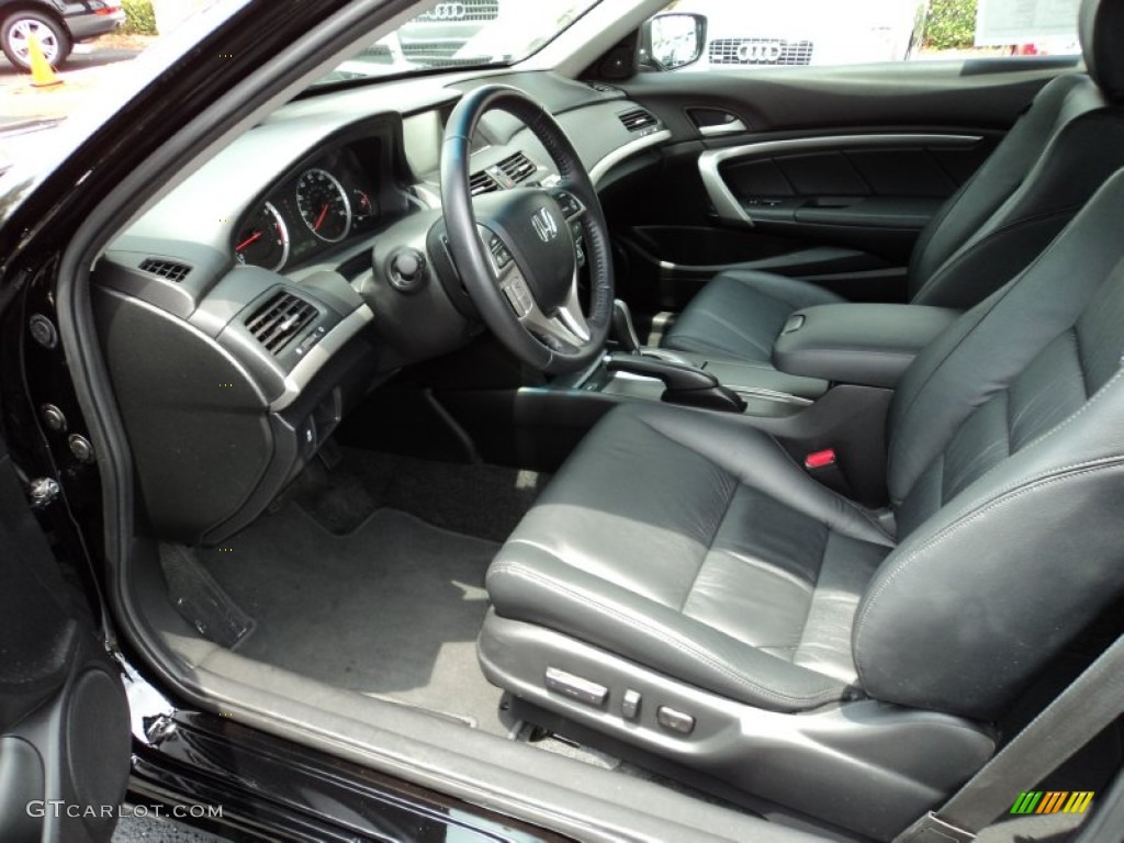 Black Interior 2011 Honda Accord EX-L V6 Coupe Photo #50321901