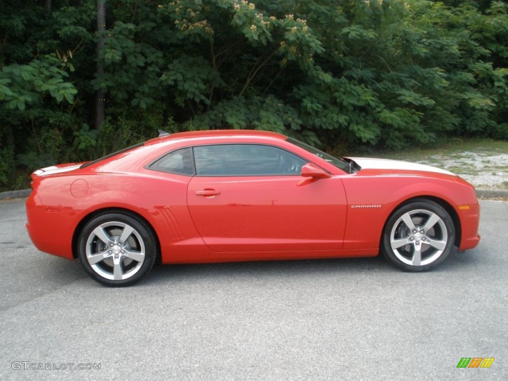 2011 Camaro SS Coupe - Victory Red / Black photo #2