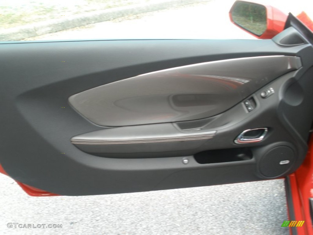 2011 Chevrolet Camaro SS Coupe Black Door Panel Photo #50322395