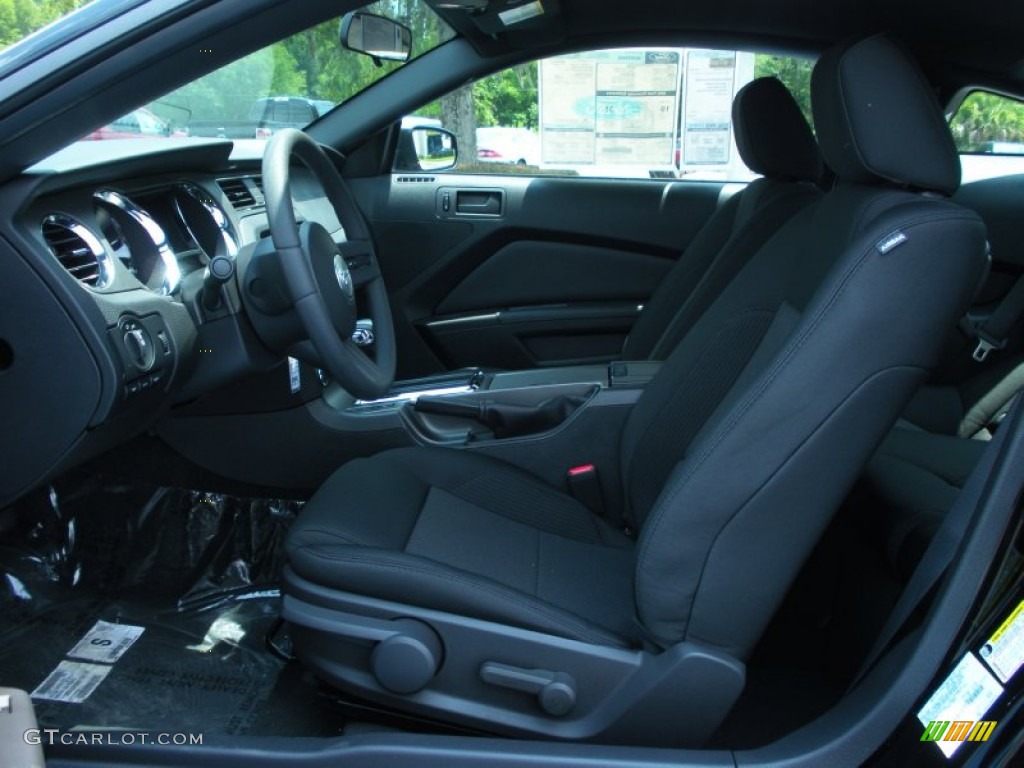 Charcoal Black Interior 2012 Ford Mustang V6 Coupe Photo #50322444