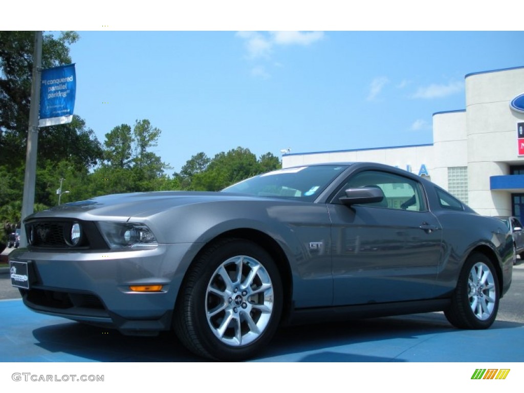 Sterling Grey Metallic 2010 Ford Mustang GT Premium Coupe Exterior Photo #50322750