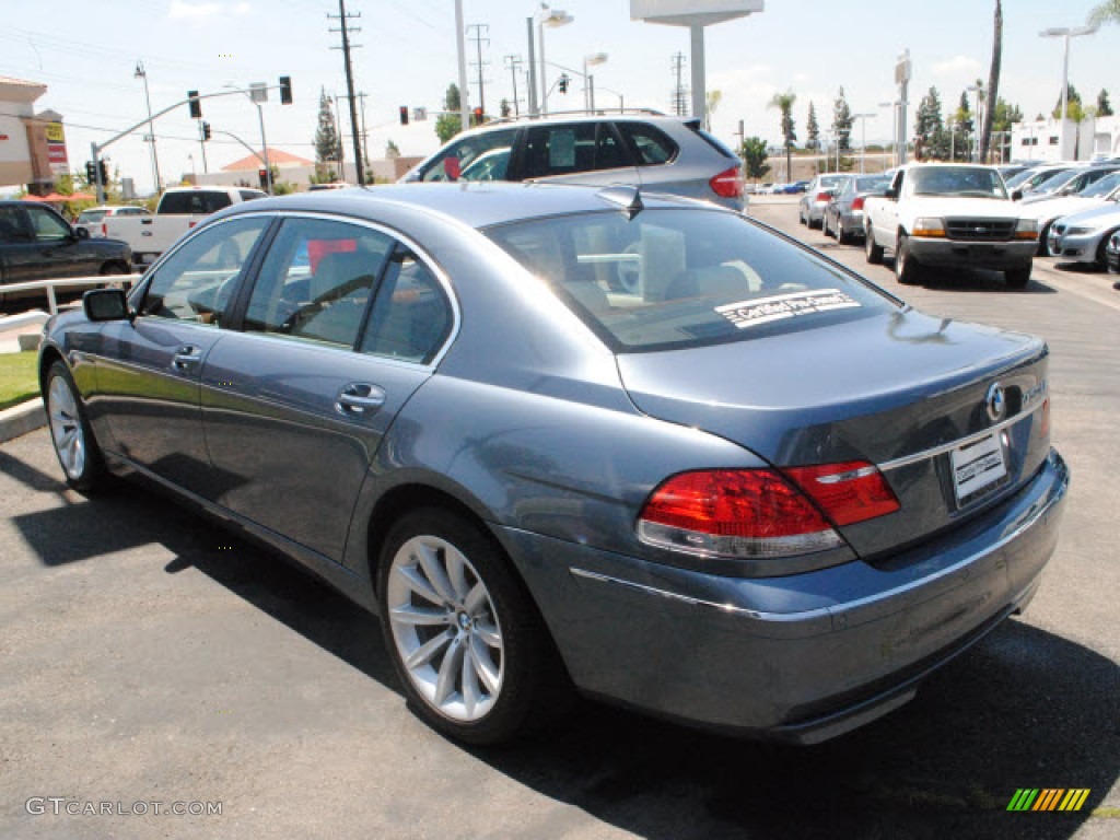2008 7 Series 750Li Sedan - Michigan Blue Metallic / Cream Beige photo #10