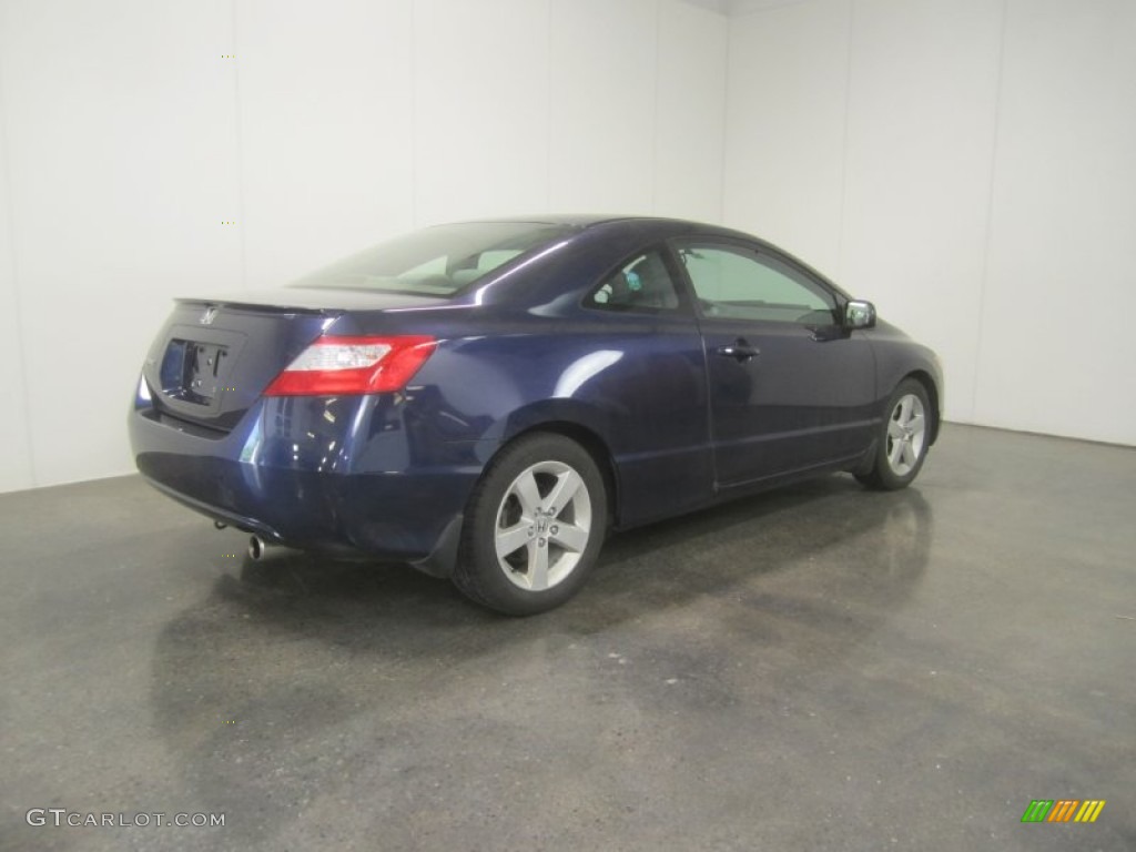 2007 Civic EX Coupe - Royal Blue Pearl / Gray photo #9