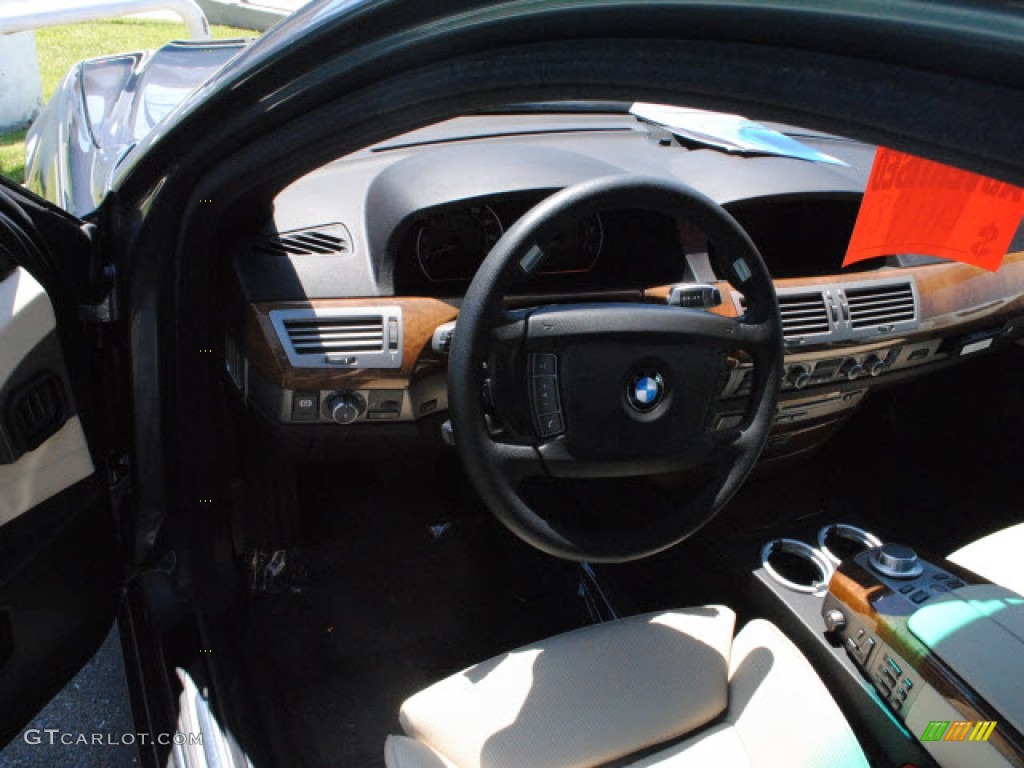 2008 7 Series 750Li Sedan - Michigan Blue Metallic / Cream Beige photo #14