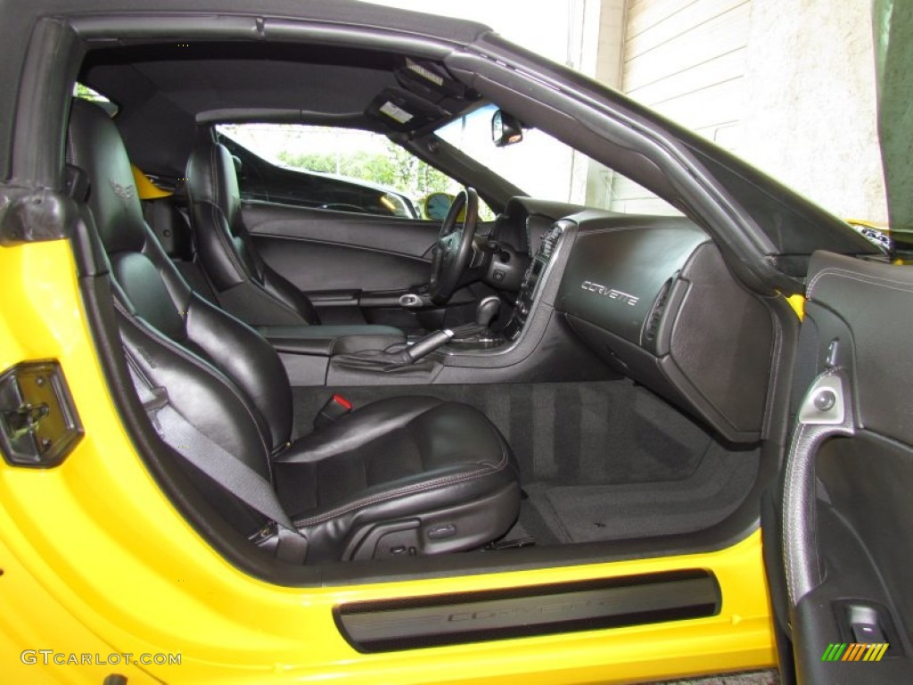 Ebony Interior 2008 Chevrolet Corvette Convertible Photo #50323929
