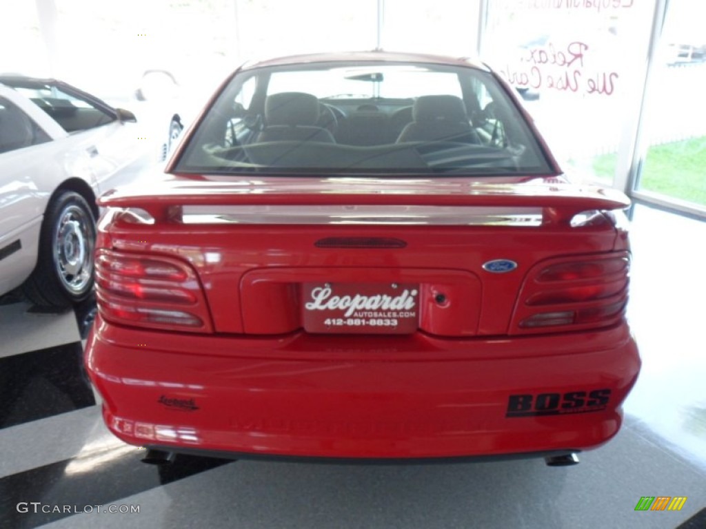 1994 Mustang GT Boss Shinoda Coupe - Vibrant Red / Grey photo #3