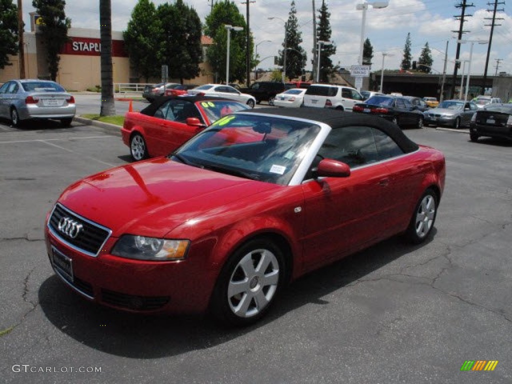 2006 A4 1.8T Cabriolet - Amulet Red / Ebony photo #18