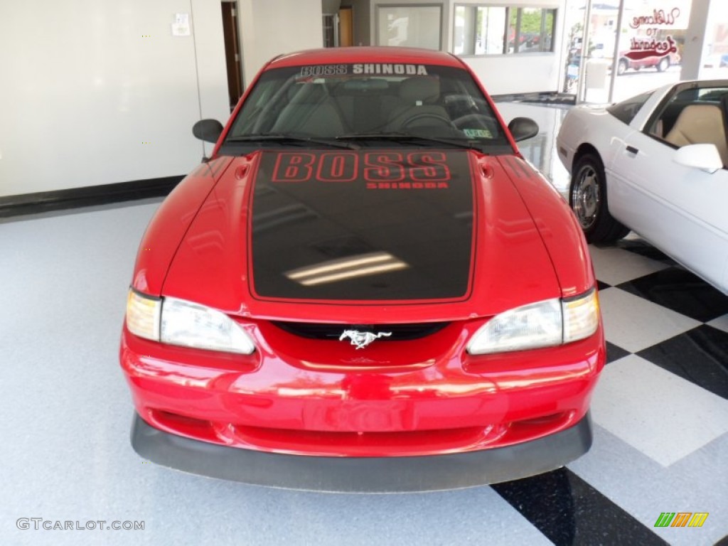 1994 Mustang GT Boss Shinoda Coupe - Vibrant Red / Grey photo #8