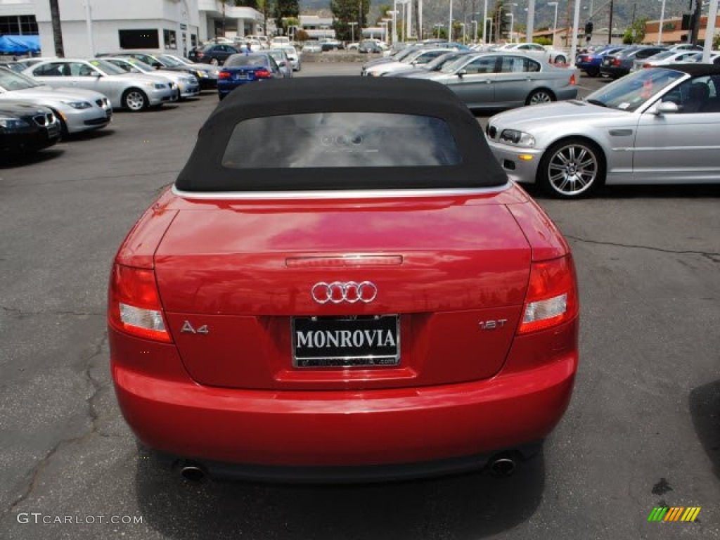 2006 A4 1.8T Cabriolet - Amulet Red / Ebony photo #24