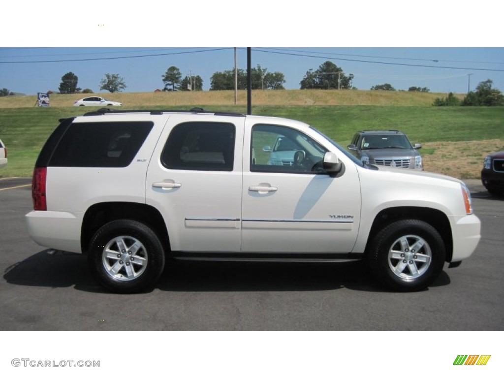 White Diamond Tintcoat 2011 GMC Yukon SLT 4x4 Exterior Photo #50326608