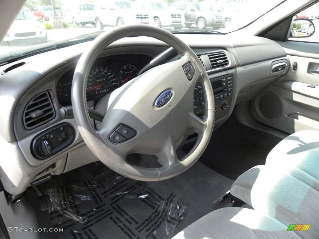 2003 Ford Taurus SE Wagon Medium Graphite Steering Wheel Photo #50326671