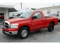 2007 Flame Red Dodge Ram 1500 SLT Regular Cab  photo #10