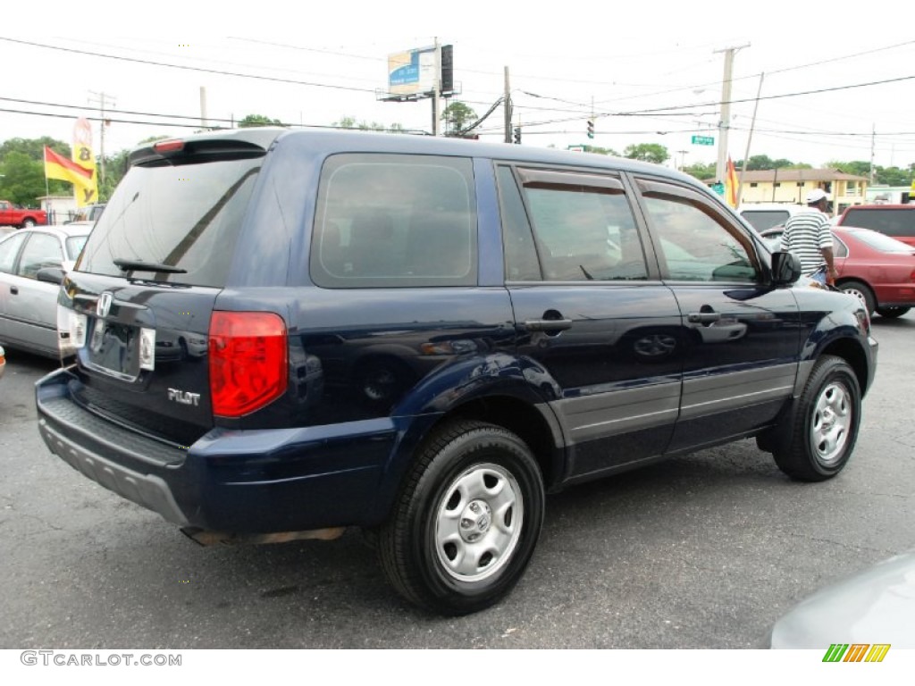 Midnight Blue Metallic 2004 Honda Pilot LX 4WD Exterior Photo #50327820