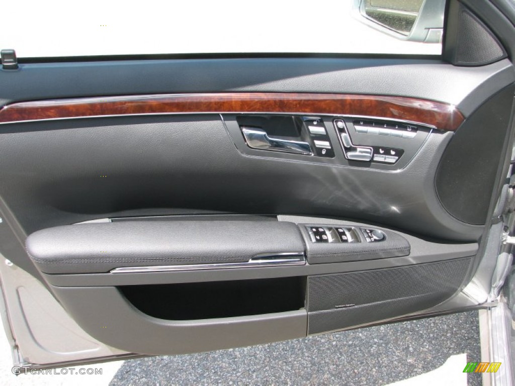 2011 Mercedes-Benz S 550 4Matic Sedan Black Door Panel Photo #50328825