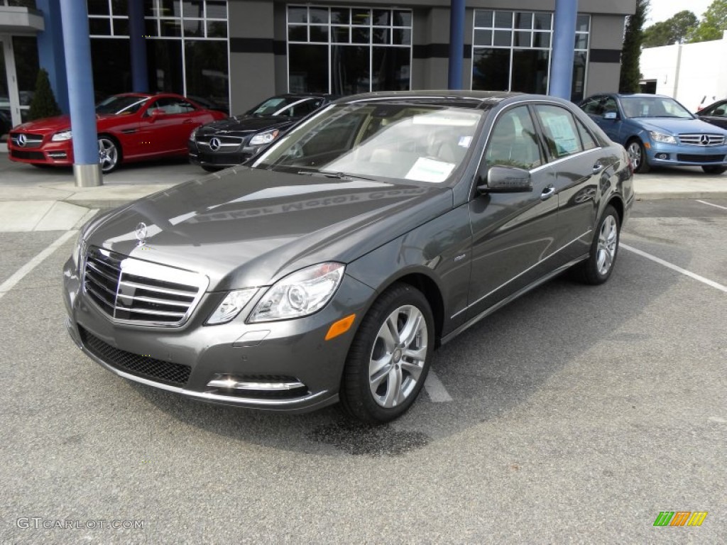 2011 E 350 BlueTEC Sedan - designo Graphite Metallic / Almond/Mocha photo #3