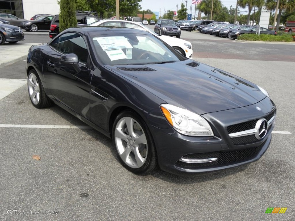 Steel Grey Metallic 2012 Mercedes-Benz SLK 350 Roadster Exterior Photo #50331248