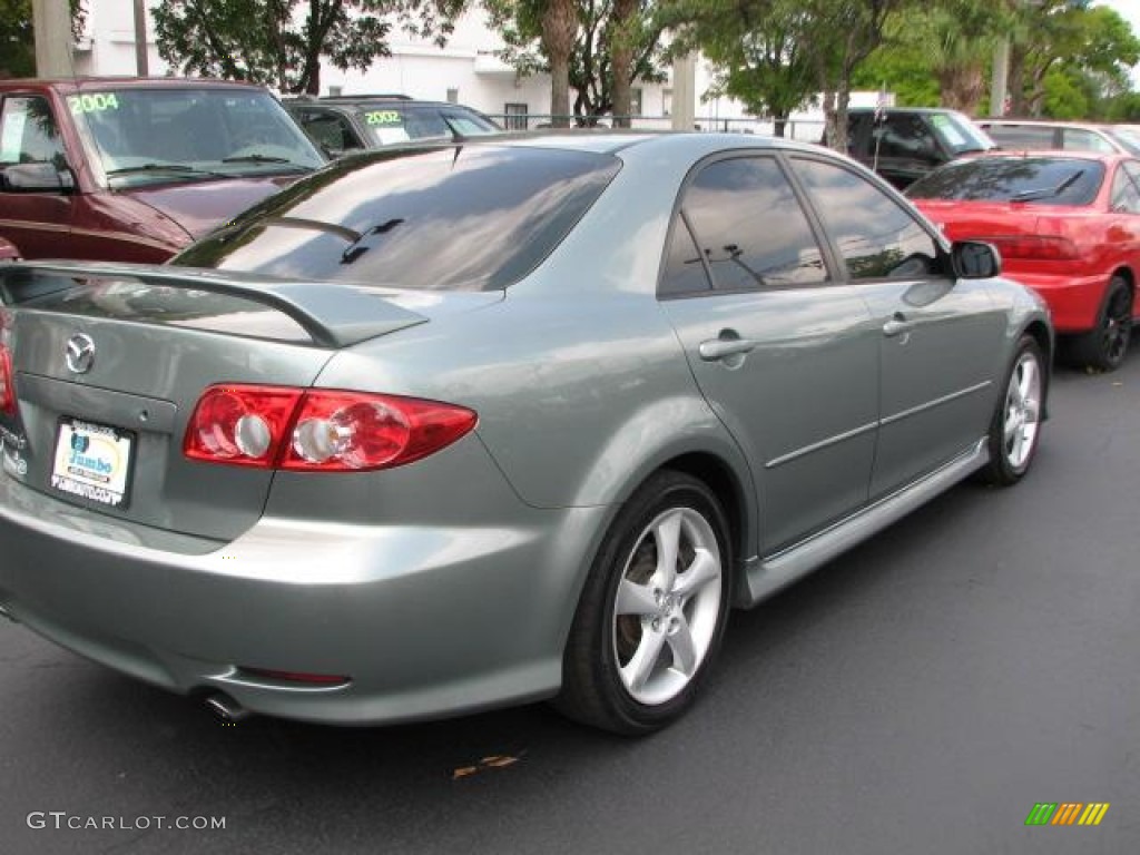 2004 MAZDA6 i Sedan - Sepang Green Metallic / Gray photo #10