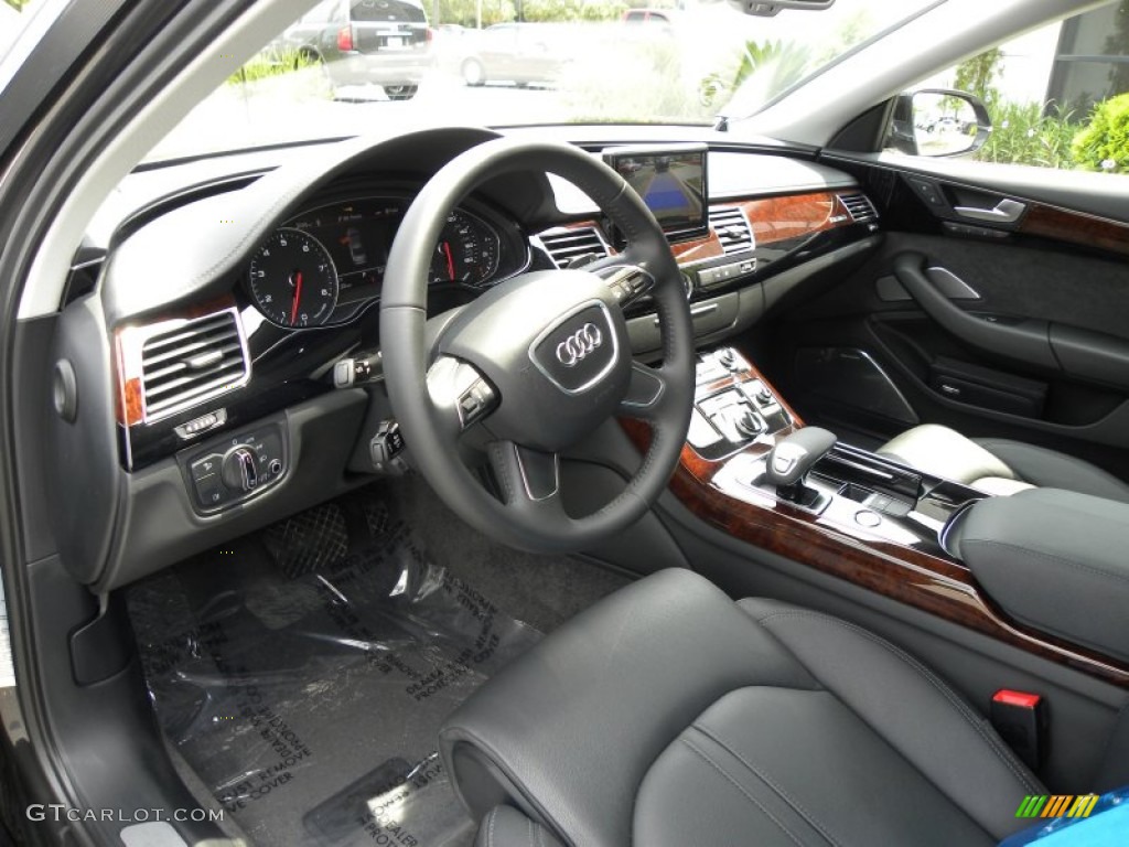 Black Interior 2011 Audi A8 L 4.2 FSI quattro Photo #50331740