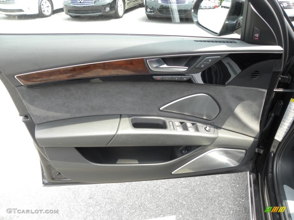 2011 Audi A8 L 4.2 FSI quattro Black Door Panel Photo #50331785