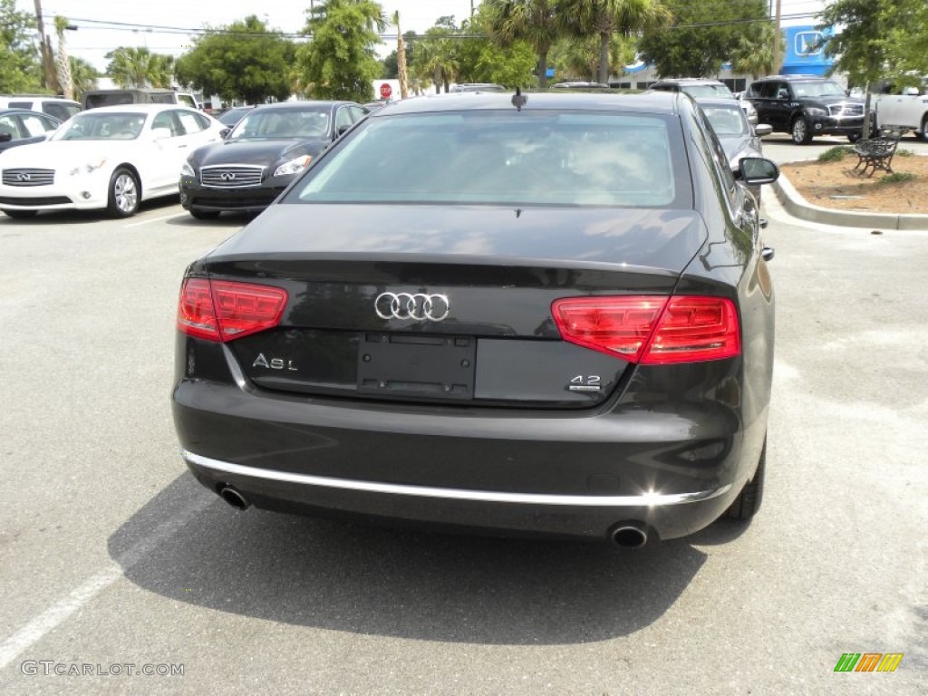 Oolong Grey Metallic 2011 Audi A8 L 4.2 FSI quattro Exterior Photo #50331950