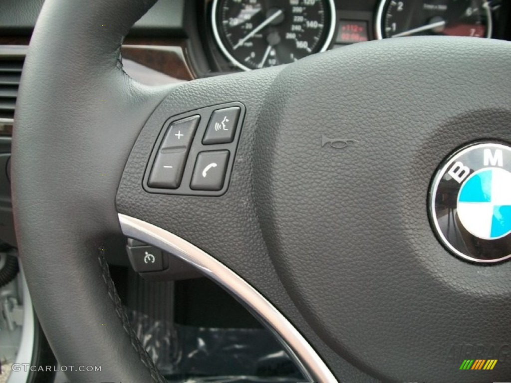 2011 3 Series 328i Convertible - Titanium Silver Metallic / Coral Red/Black Dakota Leather photo #15