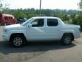 2007 White Honda Ridgeline RTL  photo #2