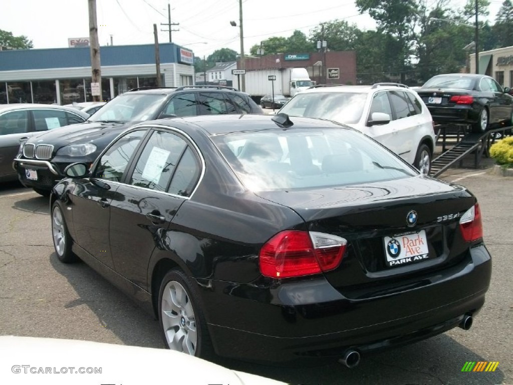 2008 3 Series 335xi Sedan - Jet Black / Black photo #7