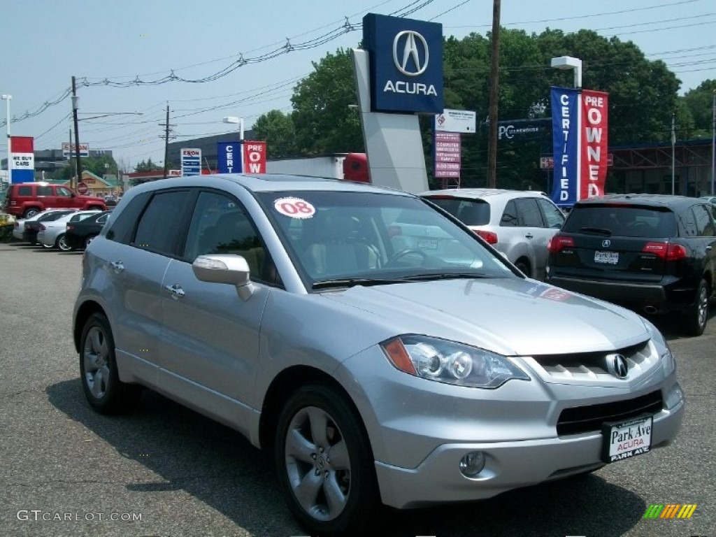 2008 RDX Technology - Alabaster Silver Metallic / Taupe photo #1