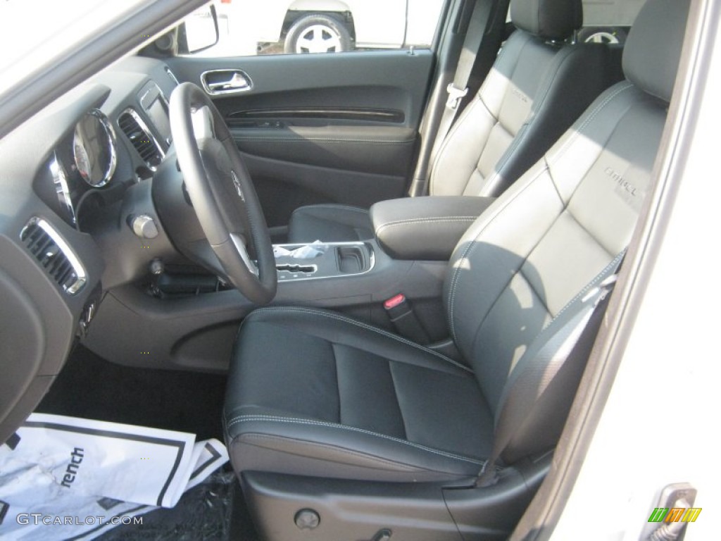 Black Interior 2011 Dodge Durango Citadel Photo #50335807