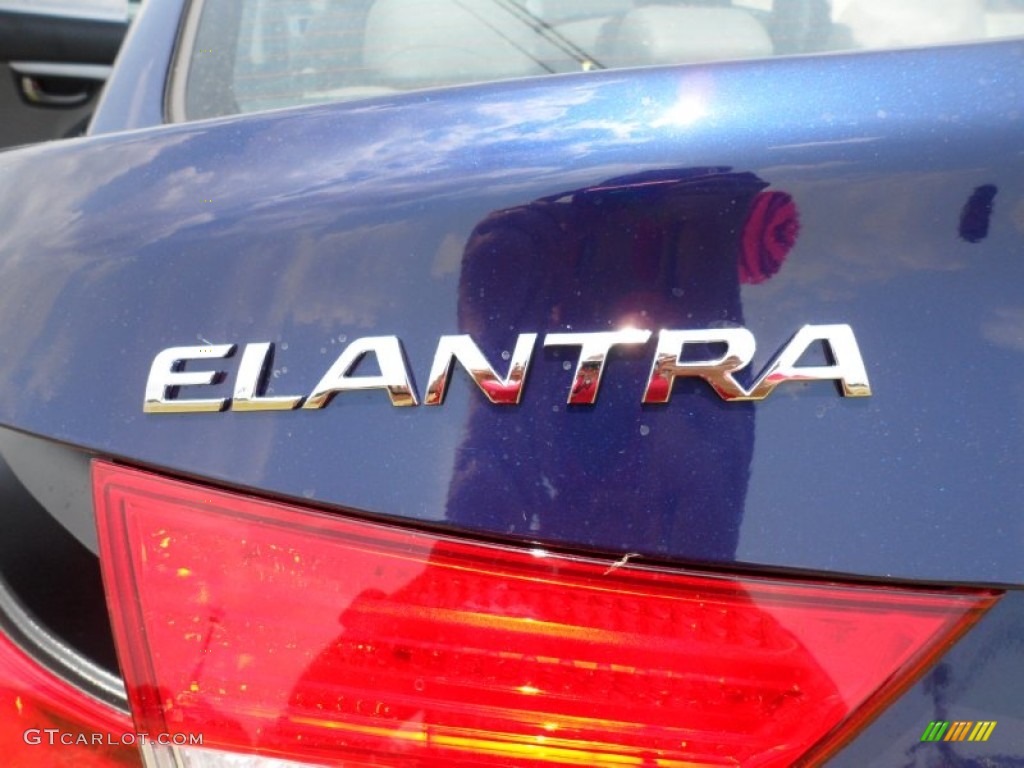 2011 Elantra Limited - Indigo Blue Pearl / Gray photo #15