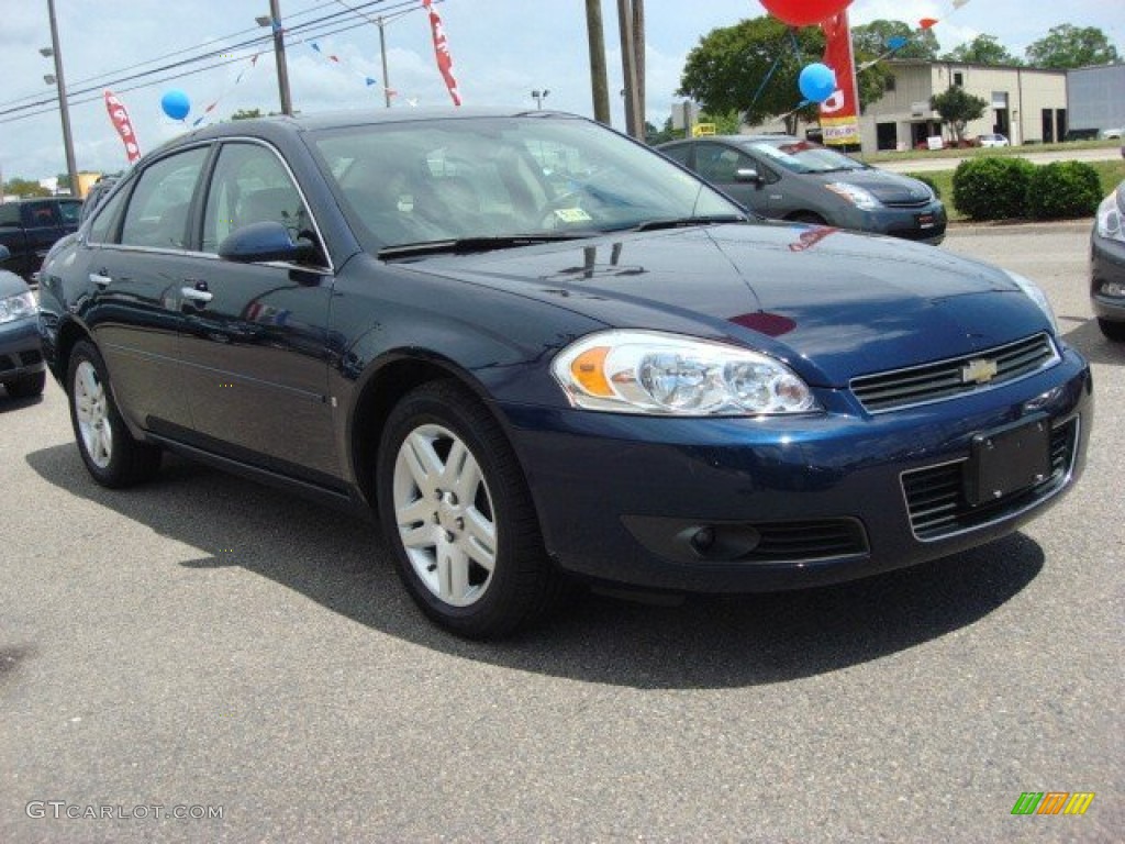 2007 Impala LTZ - Imperial Blue Metallic / Gray photo #7