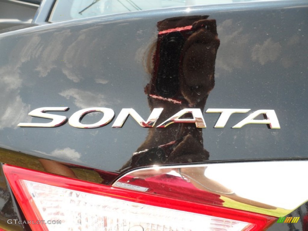 2011 Sonata Limited 2.0T - Midnight Black / Gray photo #15