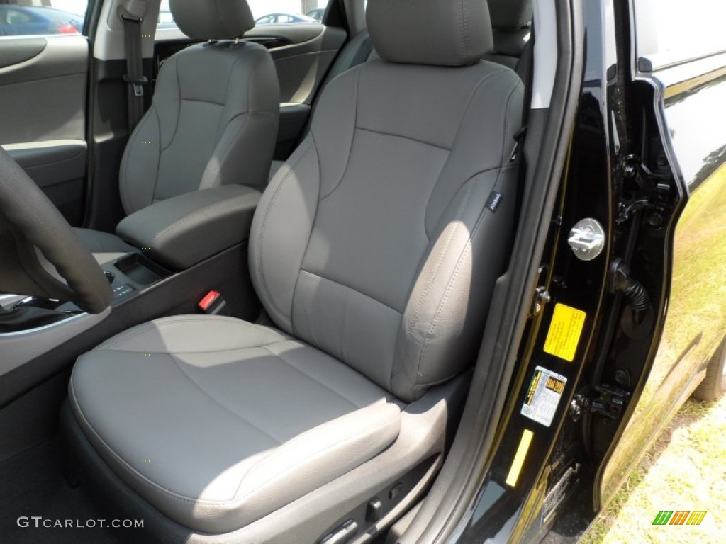 2011 Sonata Limited 2.0T - Midnight Black / Gray photo #25