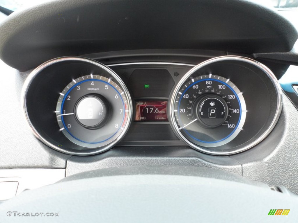 2011 Sonata Limited 2.0T - Midnight Black / Gray photo #37