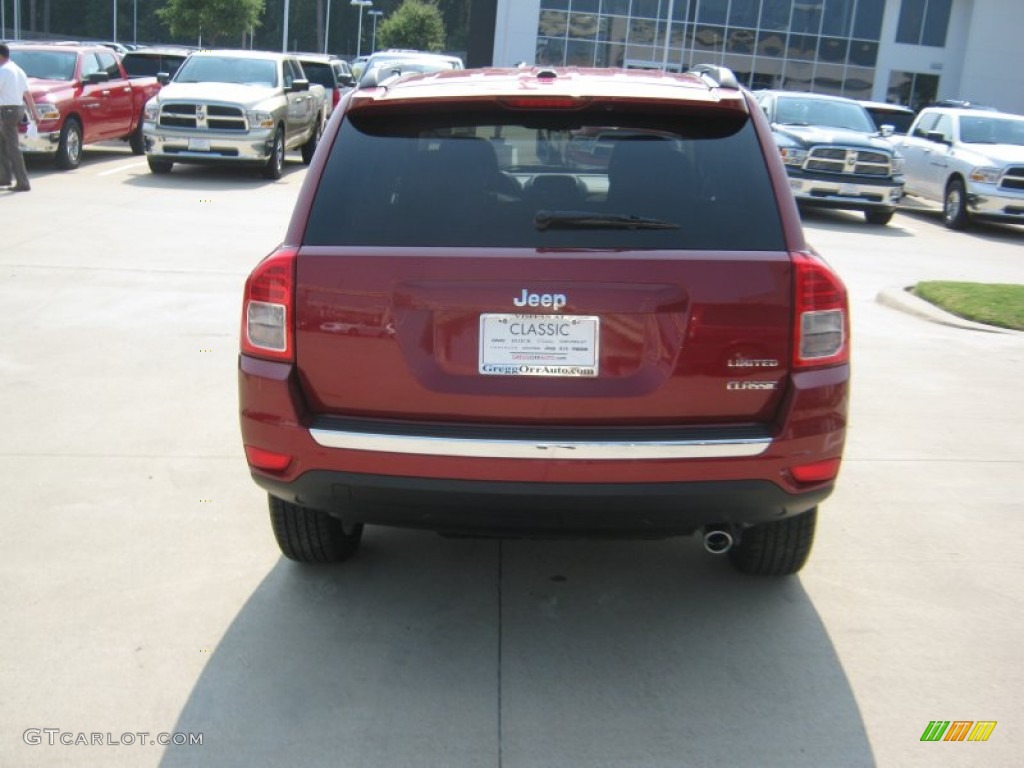 2011 Compass 2.4 Limited - Deep Cherry Red Crystal Pearl / Dark Slate Gray/Light Pebble Beige photo #4