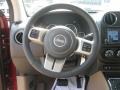 2011 Jeep Compass Dark Slate Gray/Light Pebble Beige Interior Steering Wheel Photo