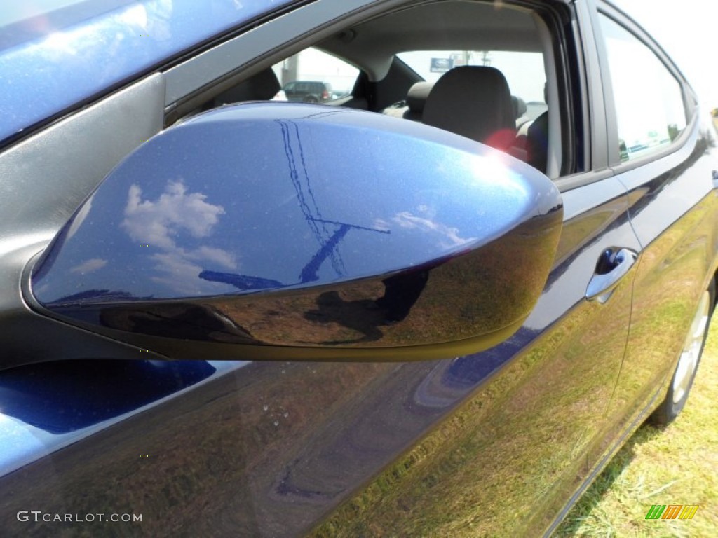 2012 Elantra GLS - Indigo Night Blue / Gray photo #12