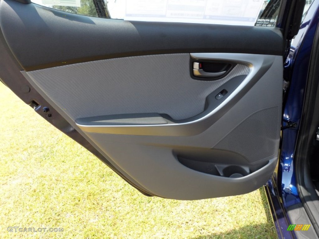 2012 Hyundai Elantra GLS Gray Door Panel Photo #50338031