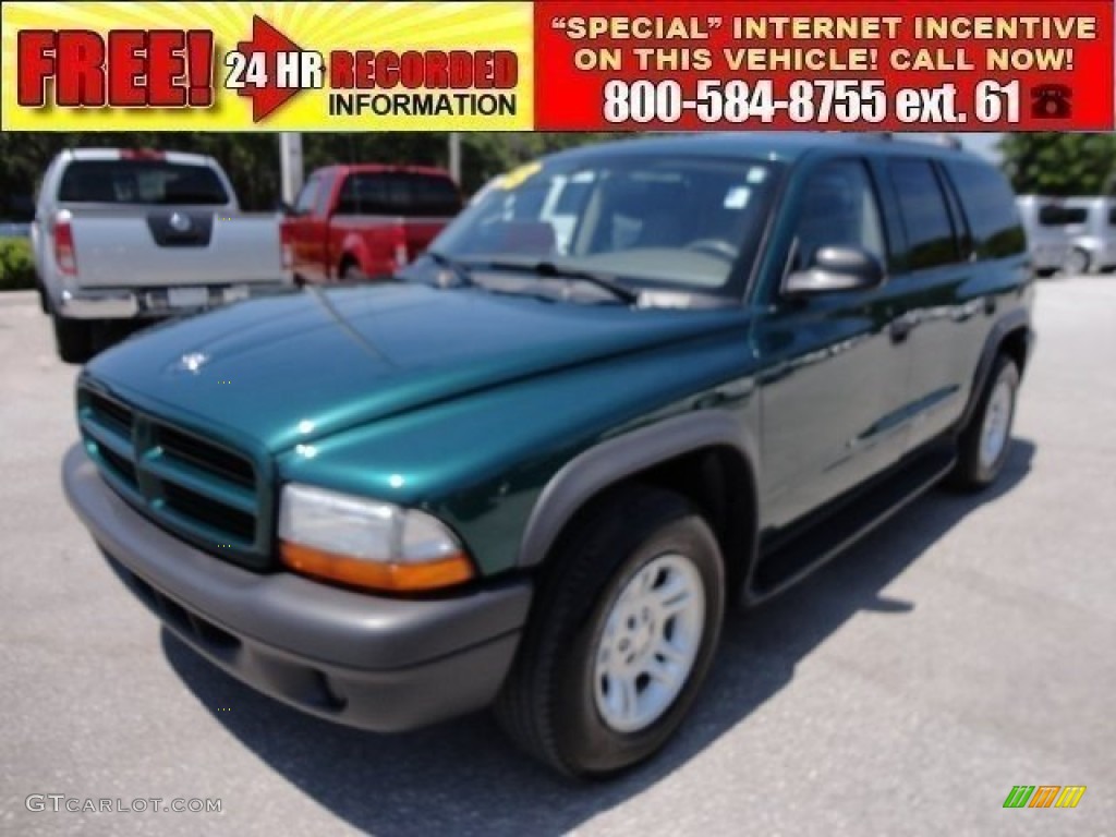 2003 Durango SXT - Timberline Green Pearlcoat / Dark Slate Gray photo #1