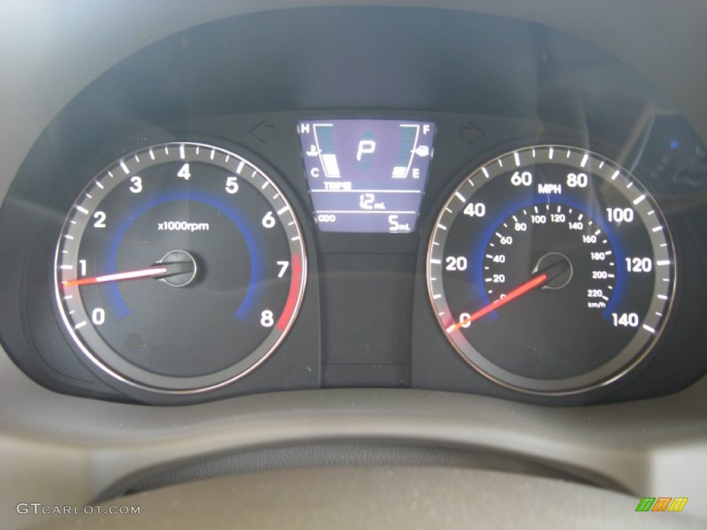 2012 Hyundai Accent GLS 4 Door Gauges Photo #50339558